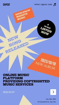 Entertainment Online music platform Display Pop