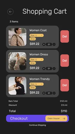 2024hot Shopping Cart Women's Clothes