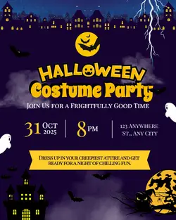 Halloween Costume Party Instagram Post Potrait