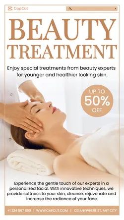 Beauty Treatment Services Promotion Instagram Story