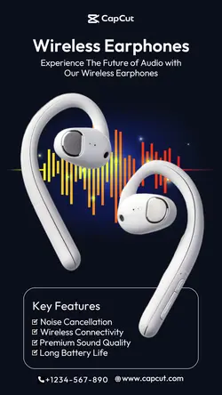Electronics Wireless Earphones Instagram Story