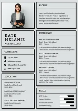 Resume Business Web Developer