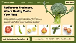 Food and Beverage Menu Vegetables Facebook Cover