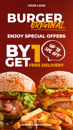 Burger Original Sale Instagram Story