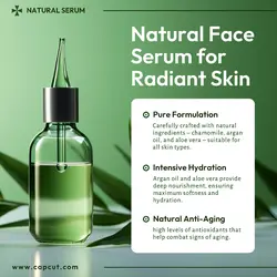 Beauty and Personal Care Serum Display Instagram Post Green Color