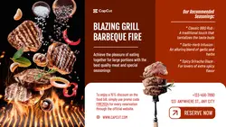 Barbeque Fire Promotion Twitter Post