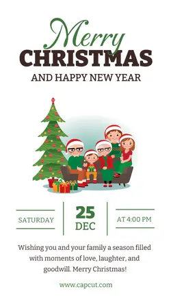 Christmas Holiday Party Instagram Story