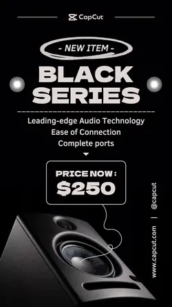 New Item Black Series Speaker Instagram Story