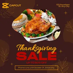 Thanksgiving Sale Post