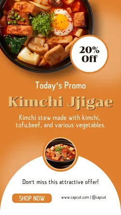 Korean Food Sale Instagram Story