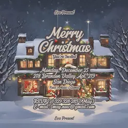 Christmas Day Invitation Linkedin Post