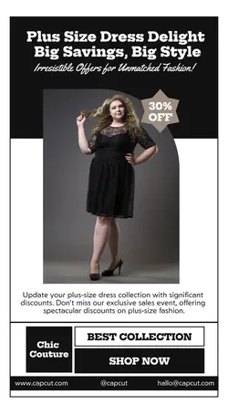 Fashion Plus Size Dress Sales Promotion TikTok