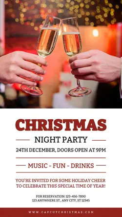Christmas Night Party Instagram Story