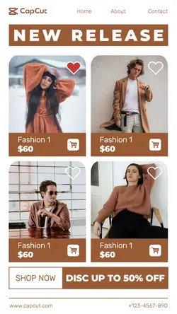 4 Multi-product Image Fashion Display