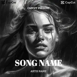 Non-marketing Black Theme Song Album Cover