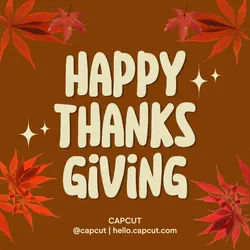 Simple Happy Thanksgiving Template