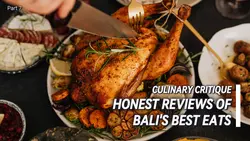 Youtube Thumbnail - Vlog Culinary Critique Honest Reviews of Bali's Best Eats