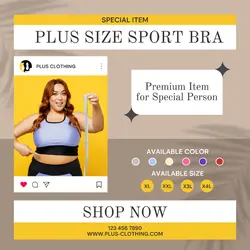 Plus Size Sport Bra Instagram Post