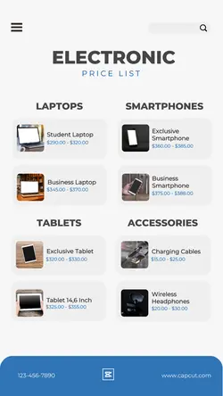 Gadget Electronic Pricelist Instagram Story