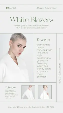 minimalist fashion collection instagram story