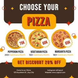 Choose Your Pizza Instagram Post