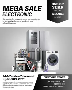 Mega Sale Electronic Promotion