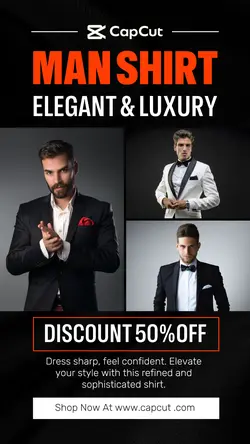 Fashion Man Shirt Promotion Instagram Story