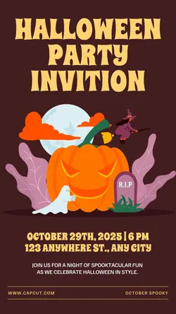 Halloween Party Invitation Instagram Story