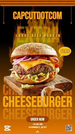 BURGER PROMOTIN HOT instagram story