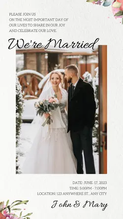 Personal sharing Invitation Display Minimalist