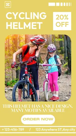 Cycling Helmet Sales Promotion