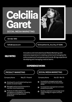 Non-marketing Resume