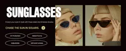 E-commerce Fashion Detail pages Sunglasses Modern Black