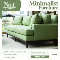 Green Simple Minimalist Furniture Instagram Post