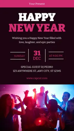 Happy Newyear Instagram Story