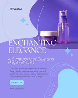 Beauty Blue and Purple IG Template