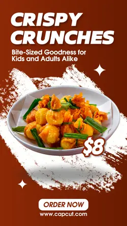 Food and beverage - Red Instagram Story