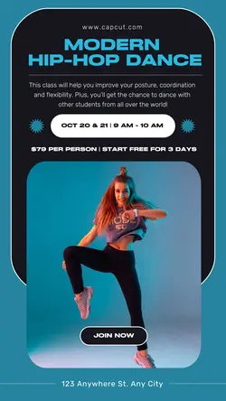 Modern Dance Classes Instagram Story
