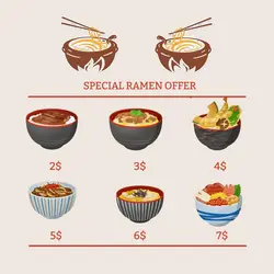 Ramen Display For Instagram Post