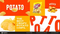 Foods&Beverage Potato Discount Collage style