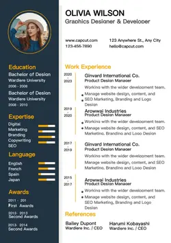 Resume Bisnis Graphics Designer