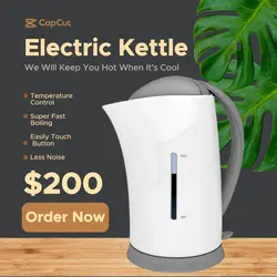 Electronics Electric Kettle Instagram Post