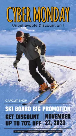 Cyber Monday Workout & Fitness  Activity Introduction Ski board