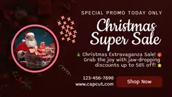 Christmas Super Sale Twitter Post
