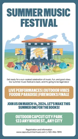 Summer Music Festival Promotion Instagram Story