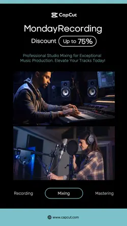 Black Music Promo Potrait Format