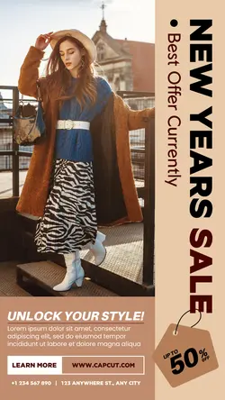 New Years Sale For Your Style Instagram Story