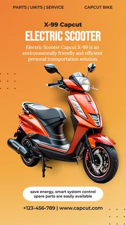 Electronics promotion insta story E-Scooter