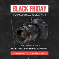 Black Black Friday Sale Instagram Post