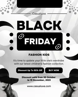 Black Friday Fashion Instagram Portrait